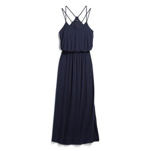 Navy blue maxi dress